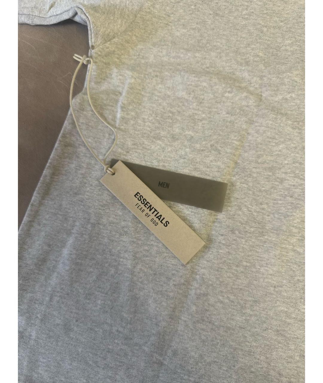 FEAR OF GOD ESSENTIALS Серая хлопковая футболка, фото 3