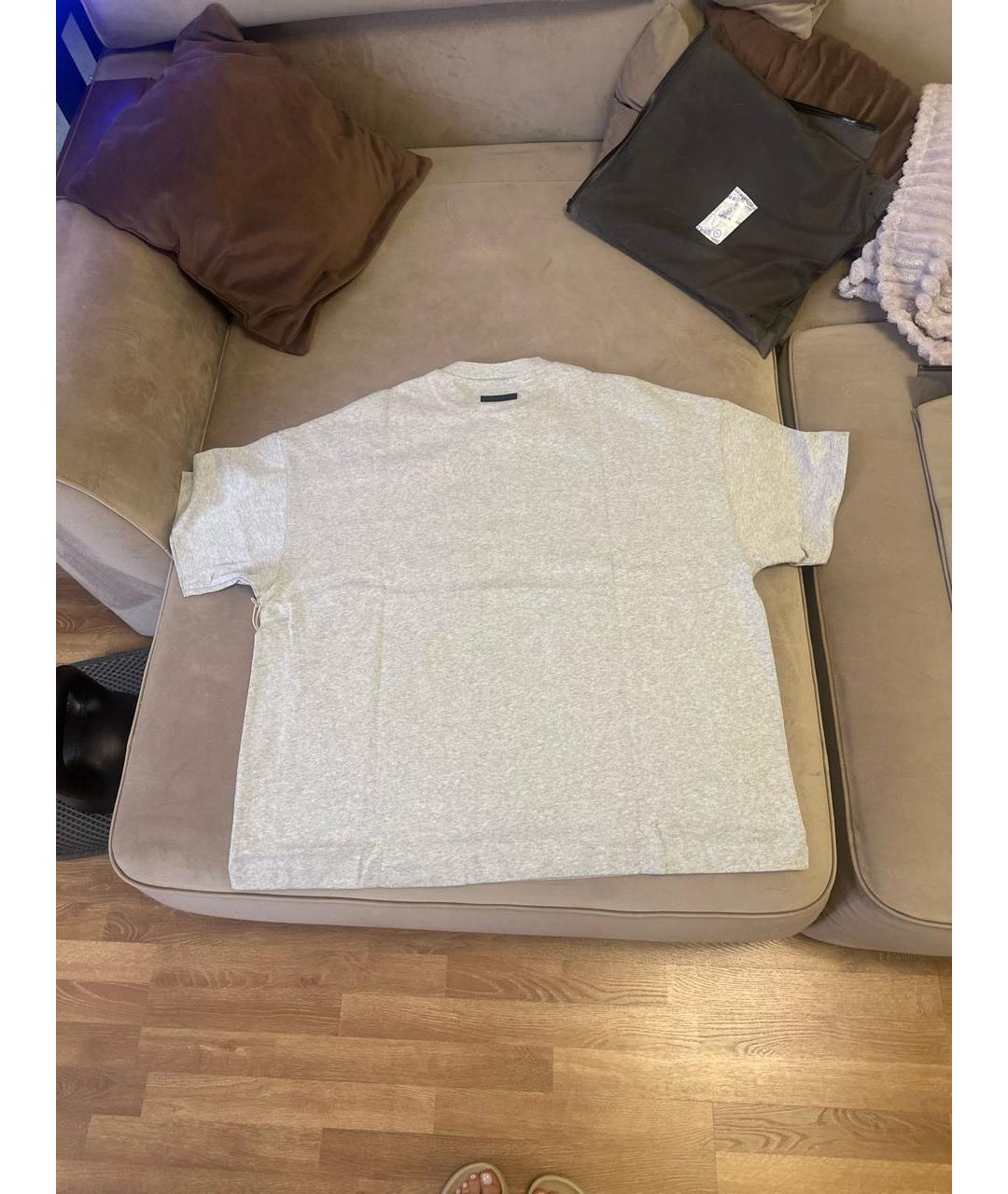 FEAR OF GOD ESSENTIALS Серая хлопковая футболка, фото 2
