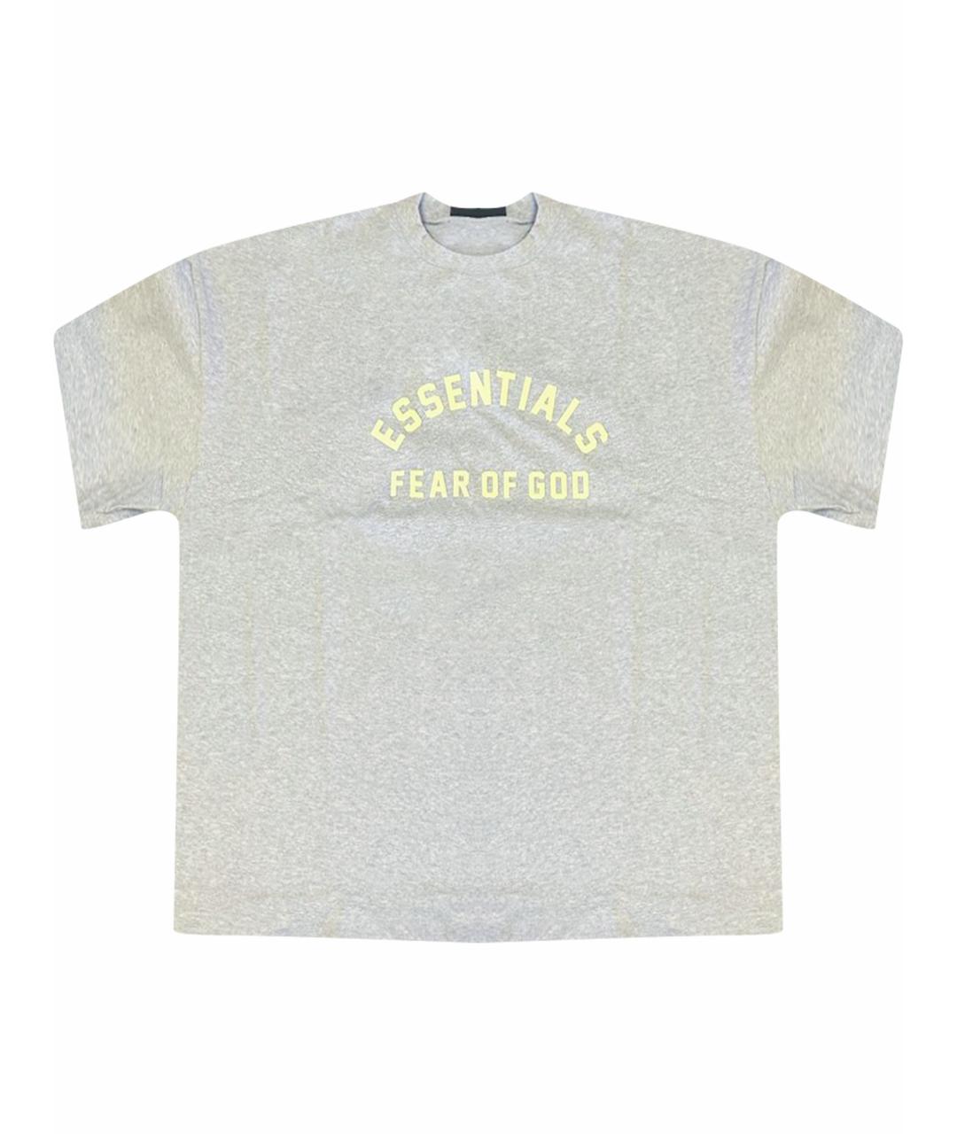 FEAR OF GOD ESSENTIALS Серая хлопковая футболка, фото 1