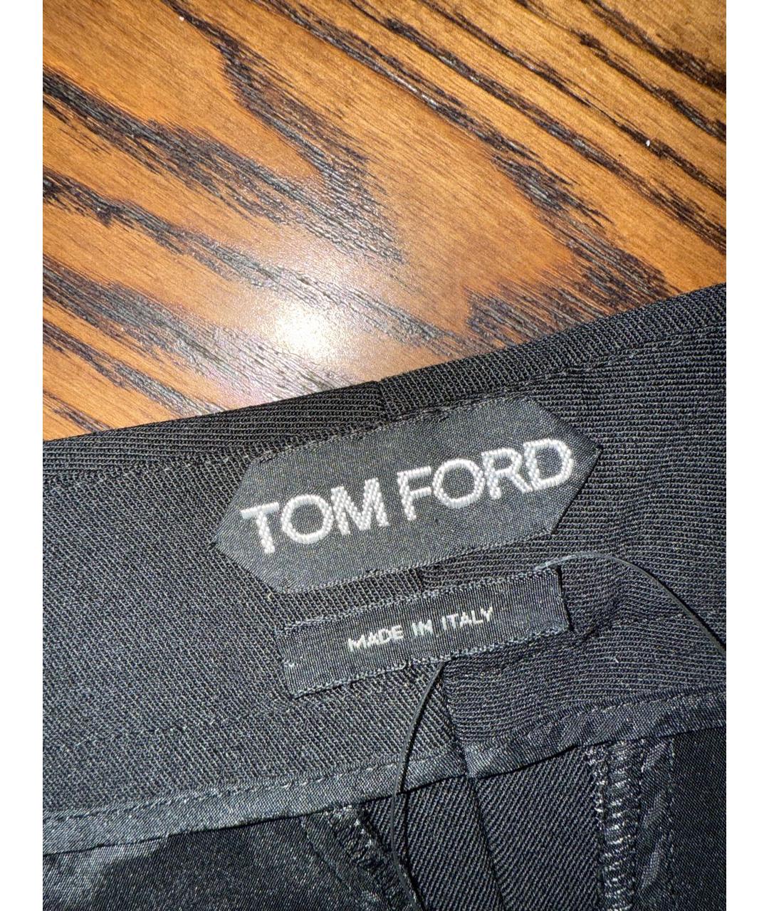 TOM FORD Черные брюки узкие, фото 2