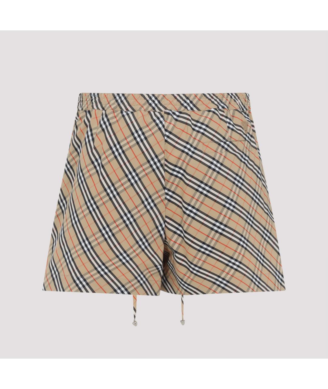 BURBERRY Бежевые хлопковые шорты, фото 2