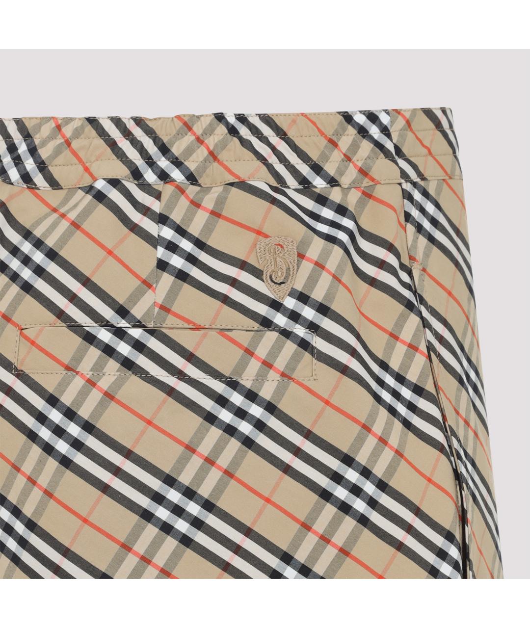 BURBERRY Бежевые хлопковые шорты, фото 3