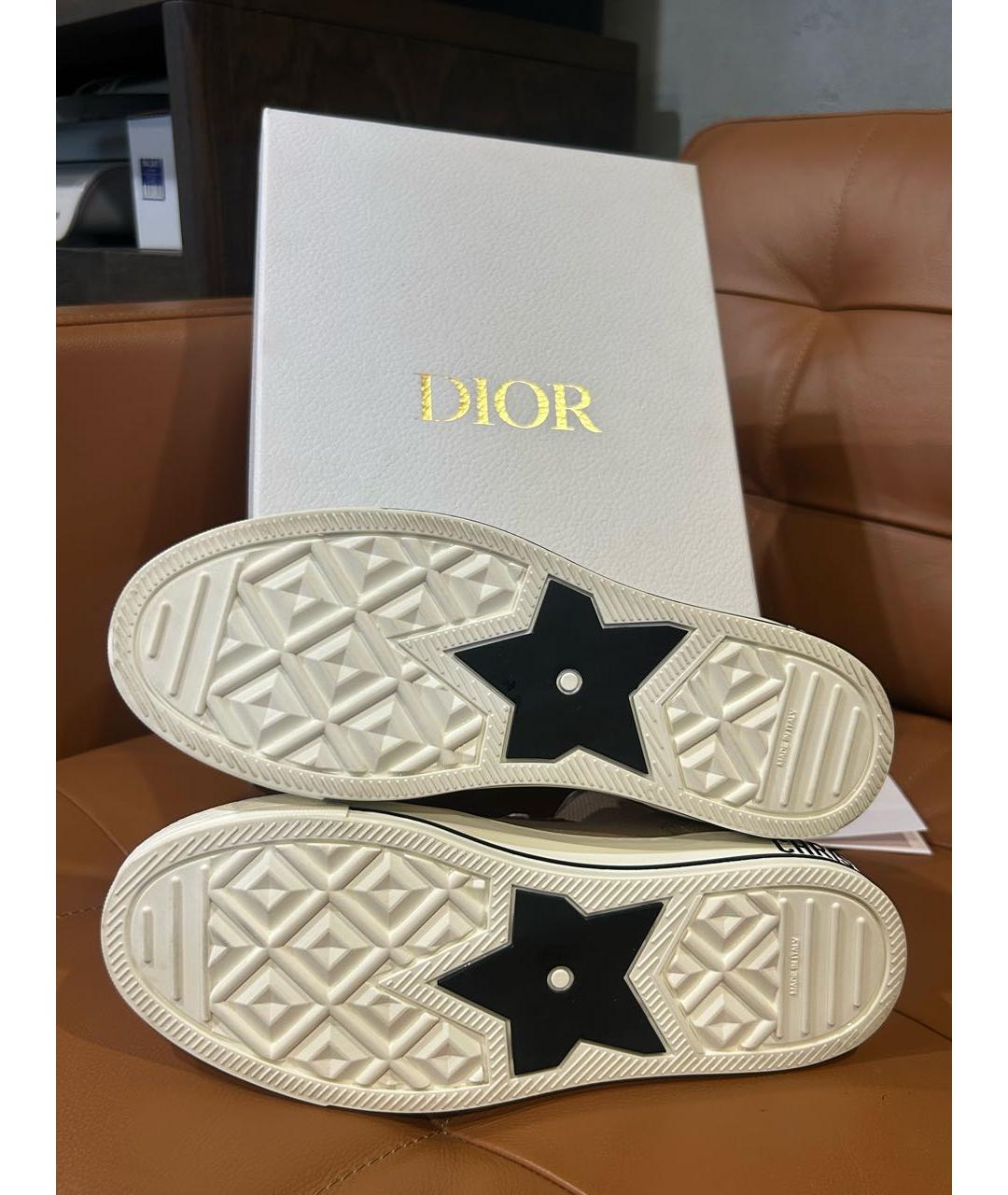 CHRISTIAN DIOR Бежевые кеды, фото 6