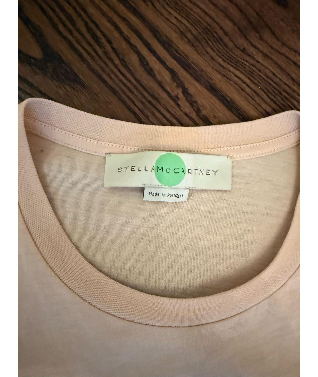 STELLA MCCARTNEY Розовая хлопковая футболка, фото 2