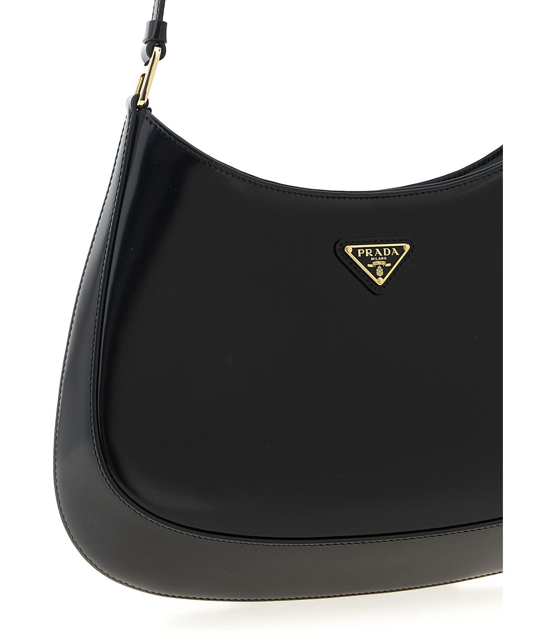 PRADA Черная кожаная сумка через плечо, фото 3