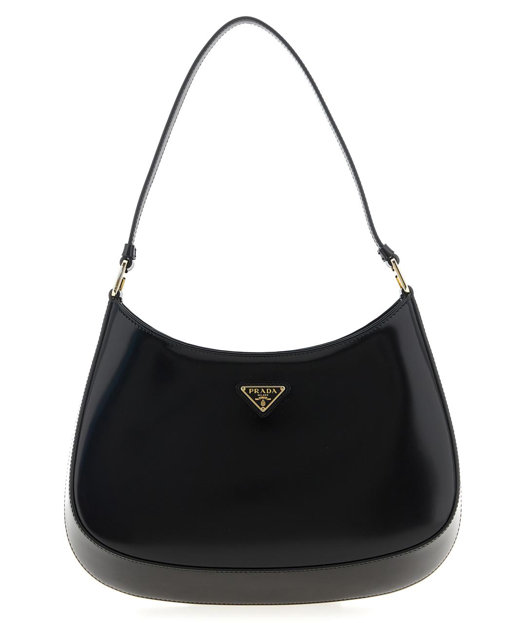PRADA Черная кожаная сумка через плечо, фото 1