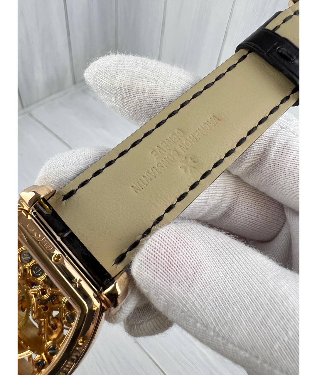 VACHERON CONSTANTIN Черные часы из розового золота, фото 7