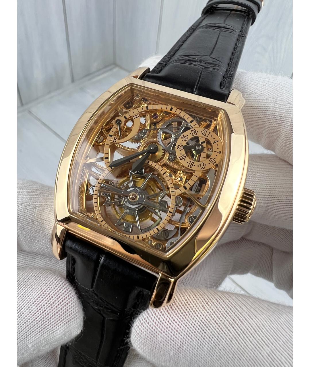 VACHERON CONSTANTIN Черные часы из розового золота, фото 3
