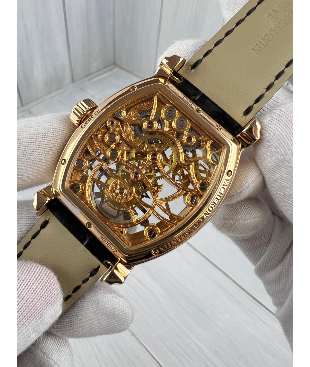 VACHERON CONSTANTIN Черные часы из розового золота, фото 6