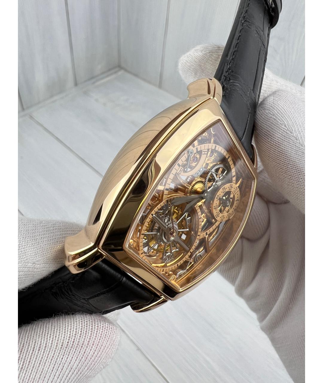 VACHERON CONSTANTIN Черные часы из розового золота, фото 5