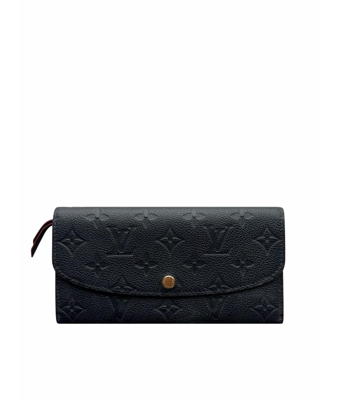 LOUIS VUITTON Темно-синий кожаный кошелек, фото 1