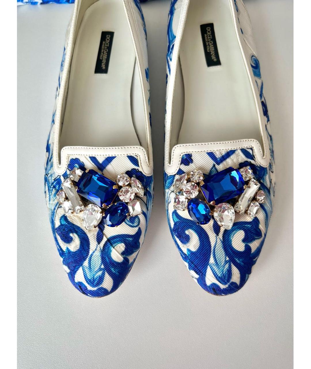 DOLCE&GABBANA Голубые балетки, фото 9