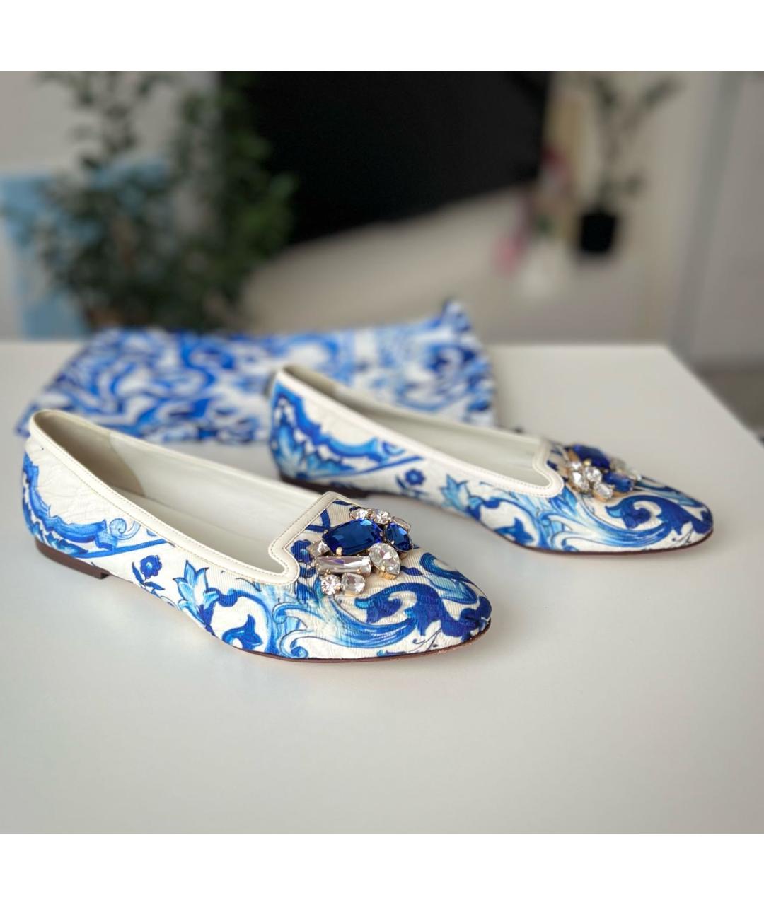 DOLCE&GABBANA Голубые балетки, фото 6