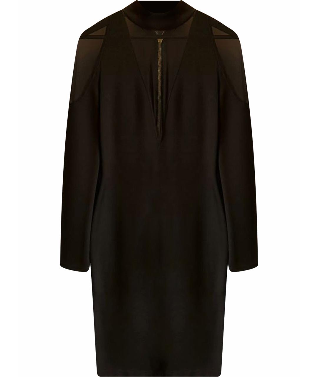 BALMAIN Черное вискозное вечернее платье, фото 1