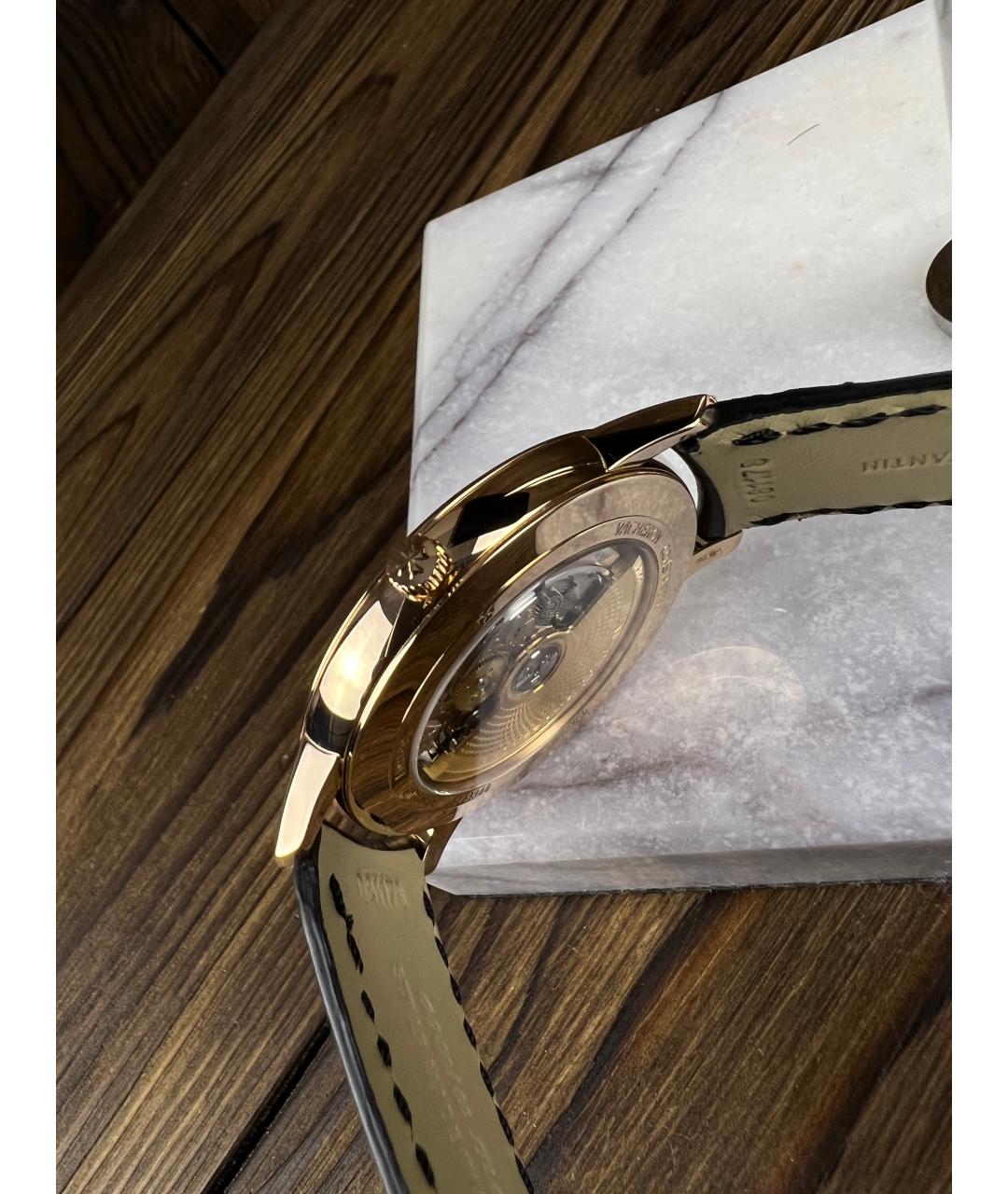VACHERON CONSTANTIN Черные часы из розового золота, фото 4