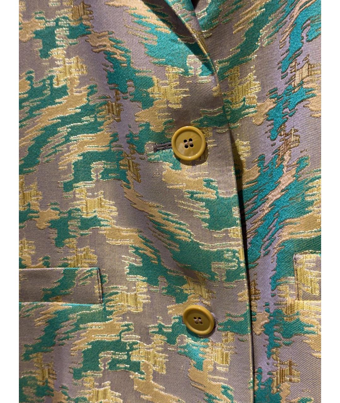 DRIES VAN NOTEN Желтый вискозный жакет/пиджак, фото 2
