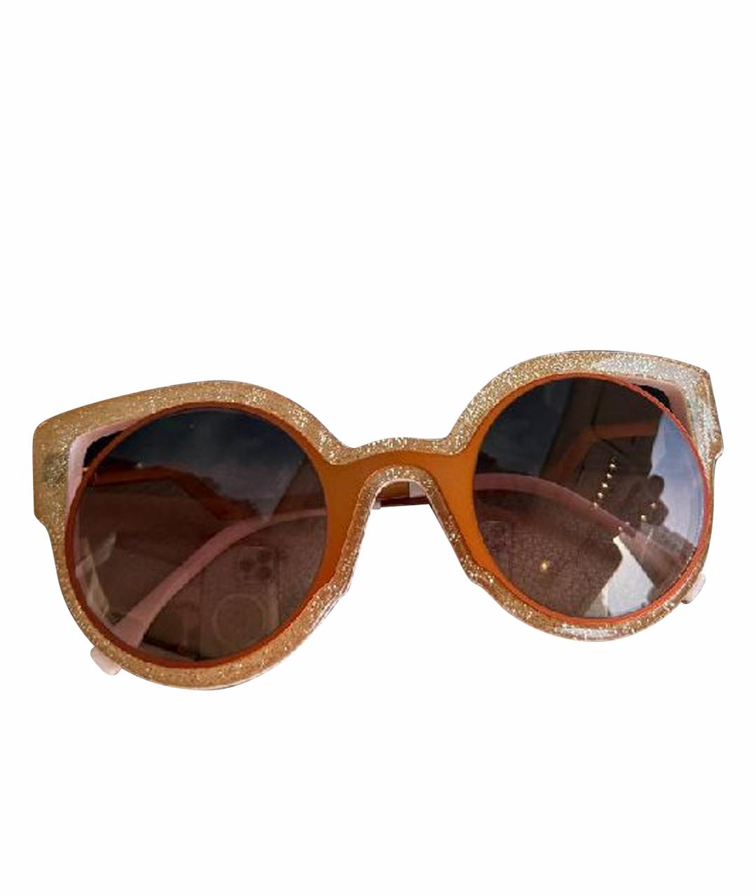 FENDI Бежевые солнцезащитные очки, фото 1