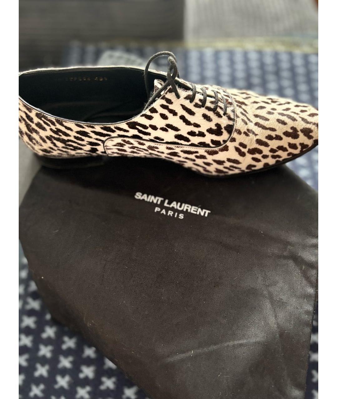 SAINT LAURENT Белые лоферы, фото 6