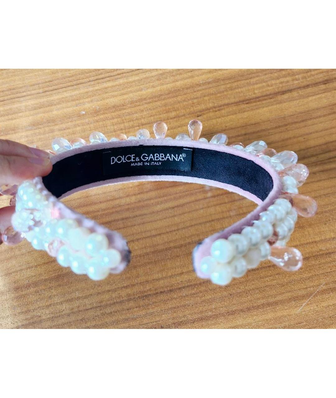 DOLCE&GABBANA Коралловый ободок, фото 5