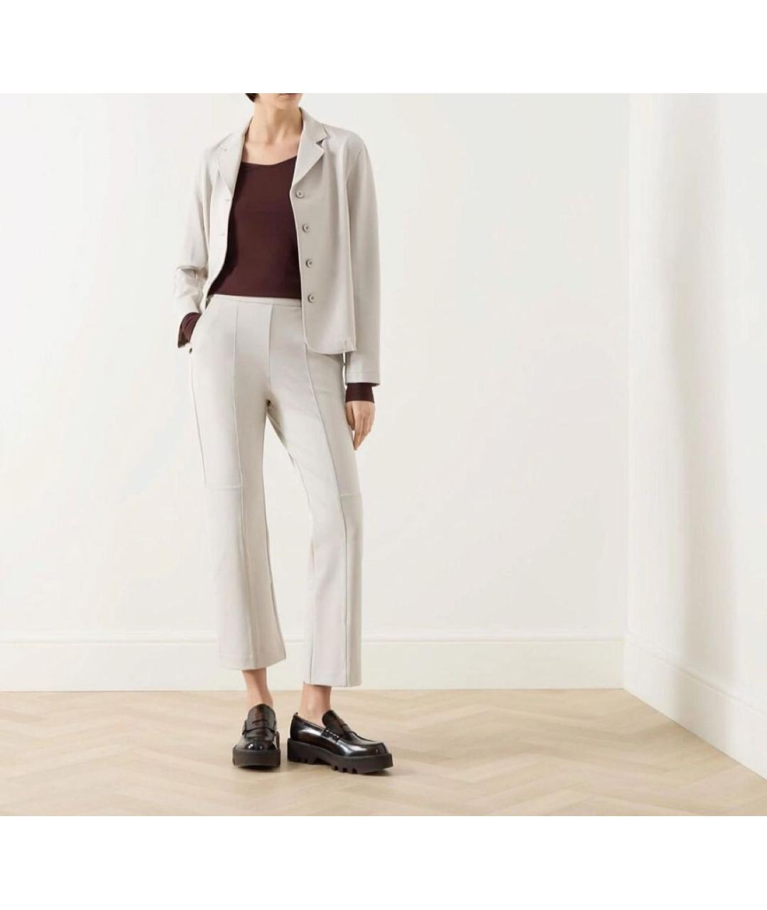 MAX MARA Серый вискозный костюм с брюками, фото 6