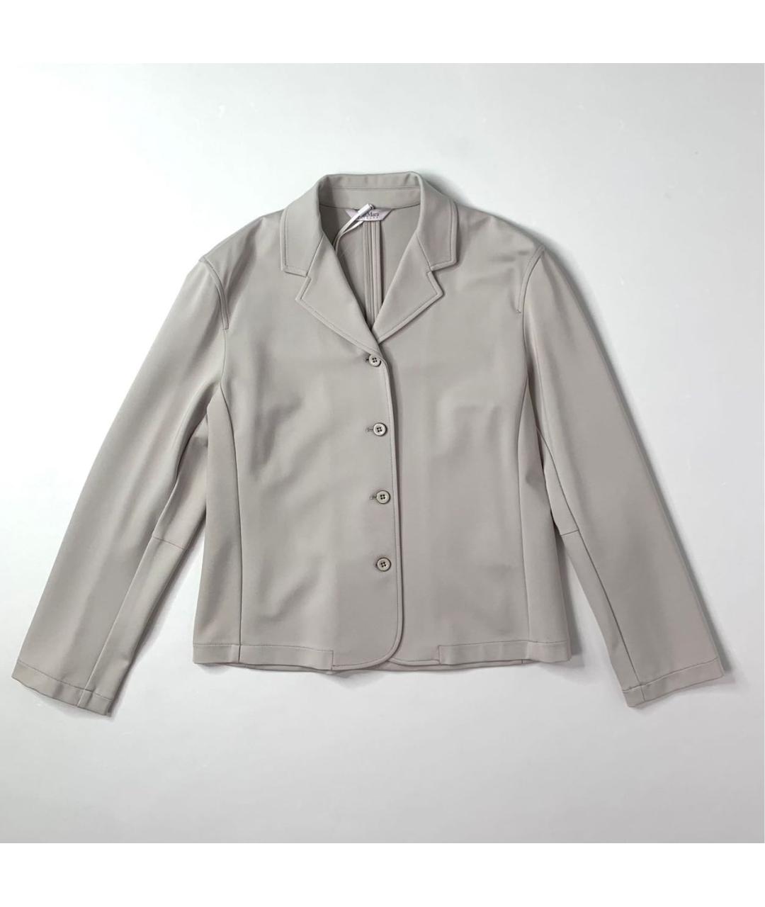 MAX MARA Серый вискозный костюм с брюками, фото 9