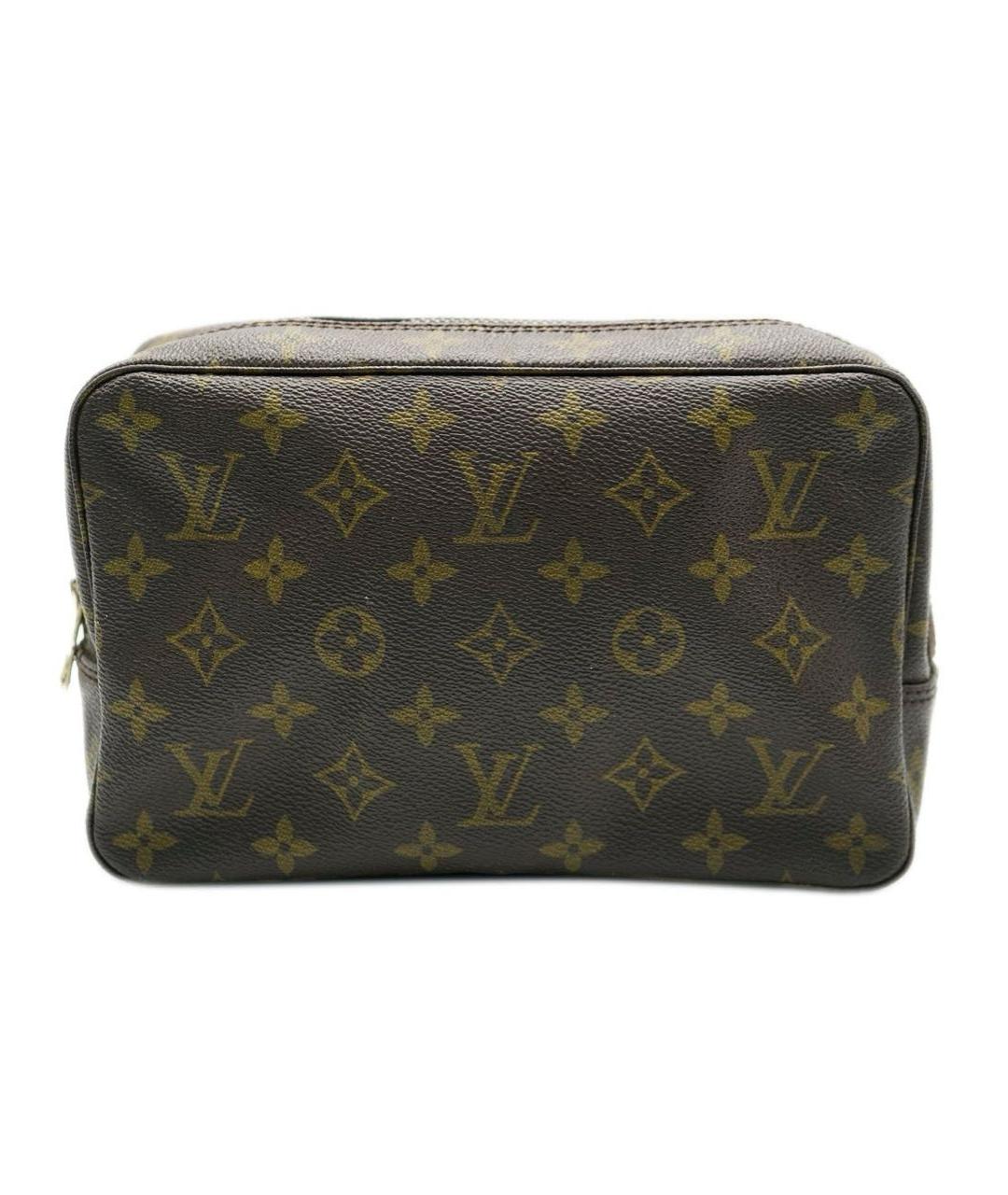 LOUIS VUITTON Коричневая косметичка, фото 6