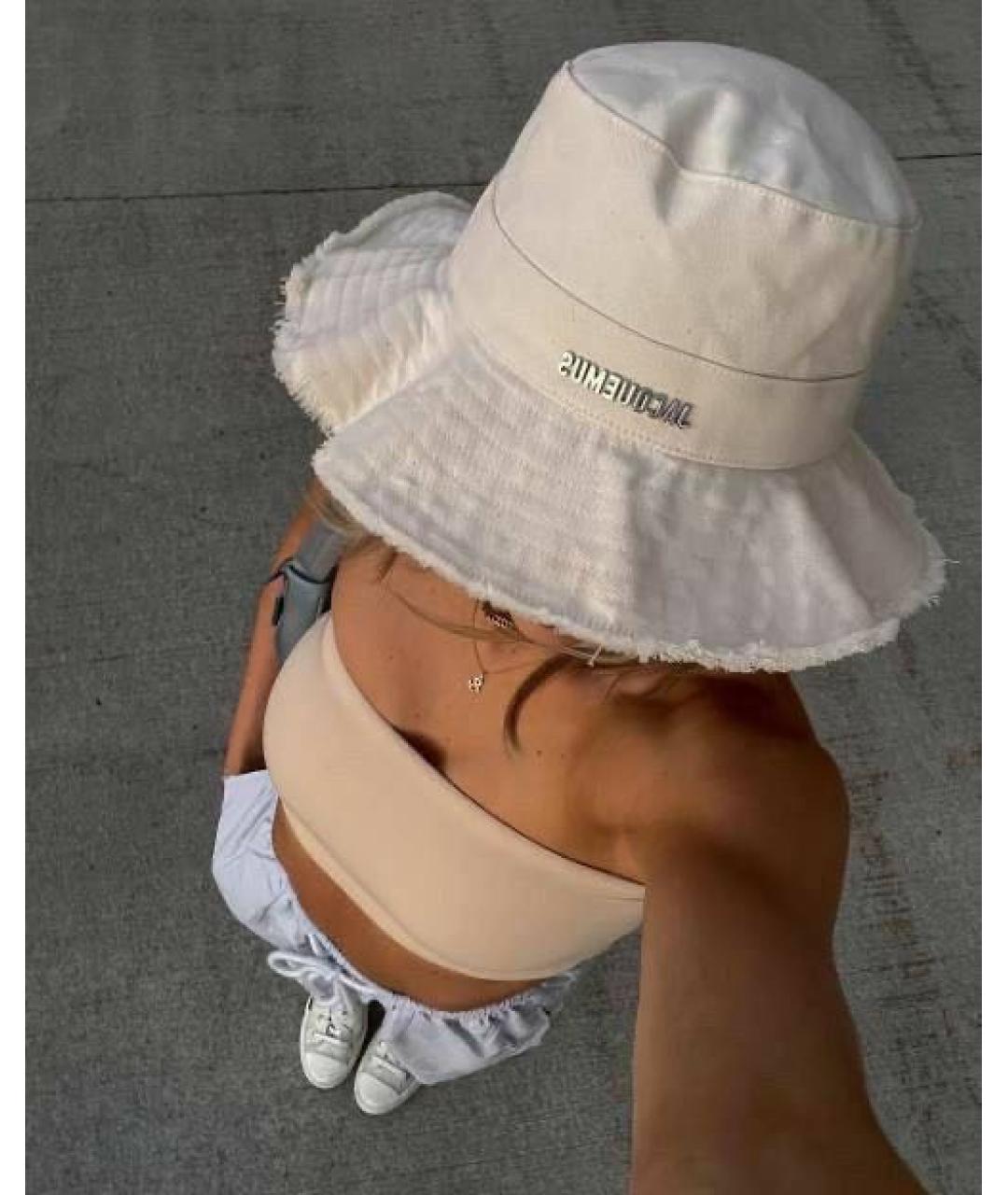 JACQUEMUS Бежевая хлопковая панама, фото 2
