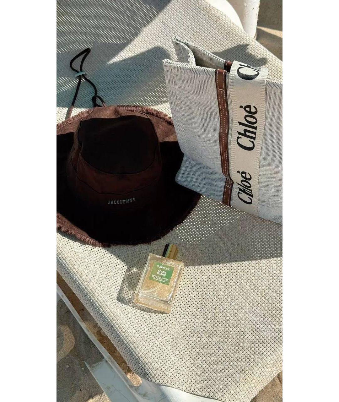 JACQUEMUS Коричневая хлопковая панама, фото 3