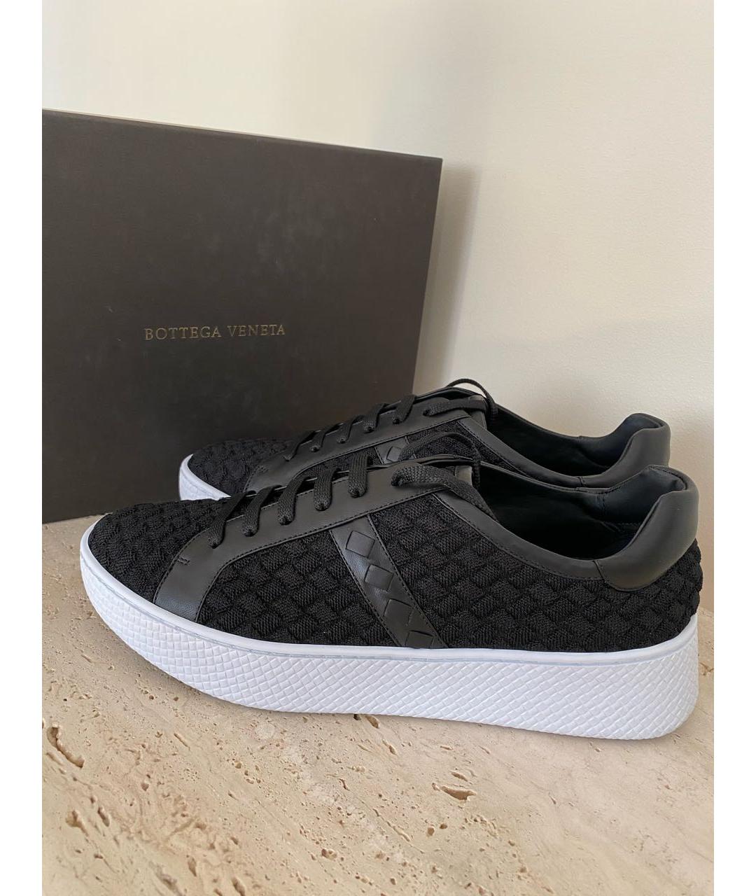 BOTTEGA VENETA Черные кожаные кроссовки, фото 9