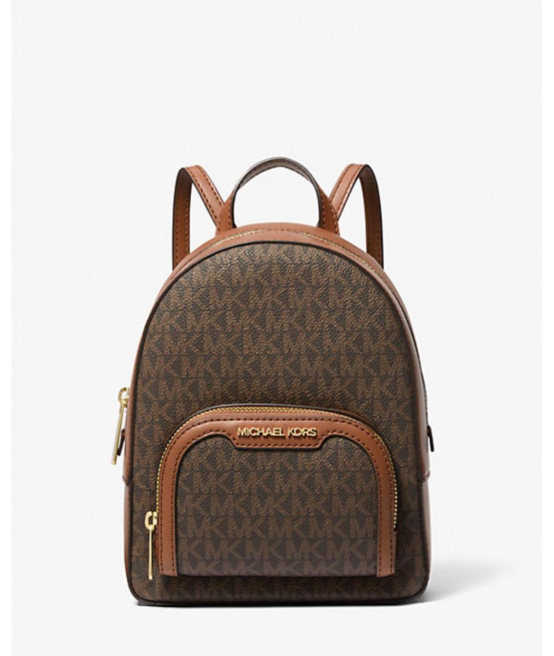 MICHAEL KORS Коричневый кожаный рюкзак, фото 9