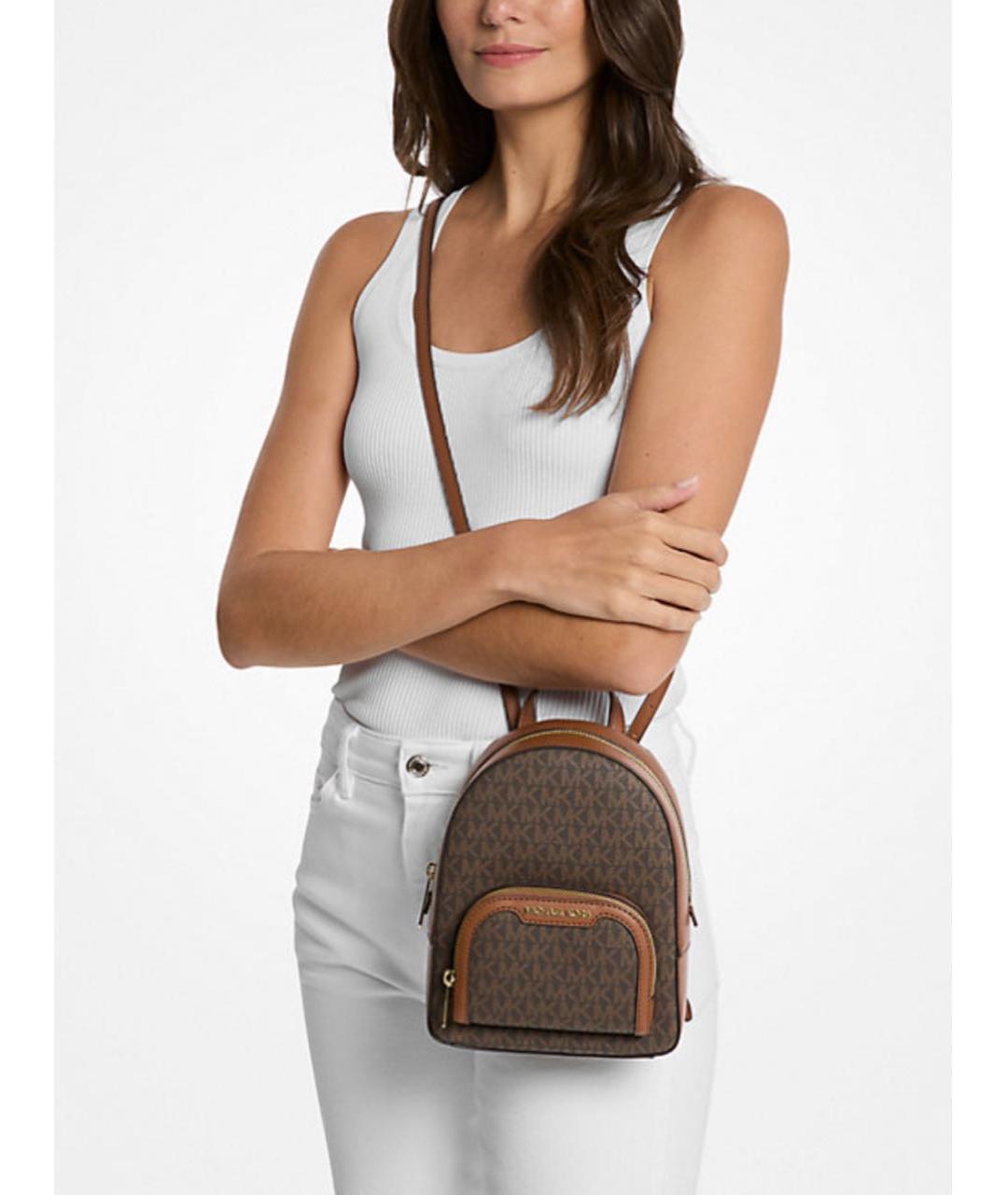 MICHAEL KORS Коричневый кожаный рюкзак, фото 5