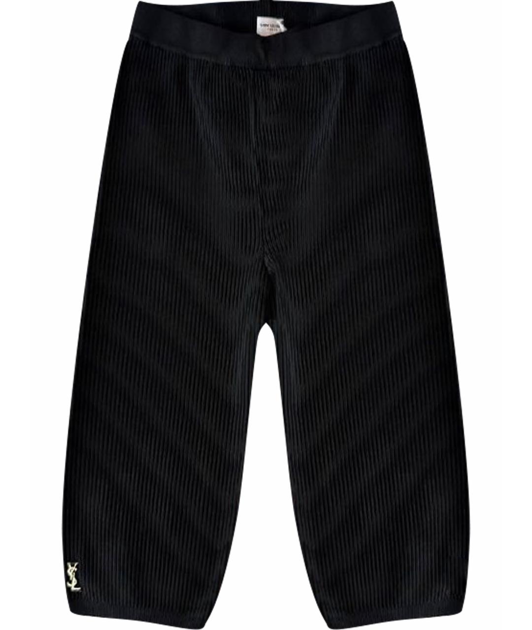 SAINT LAURENT Черные леггинсы и велосипедки, фото 1