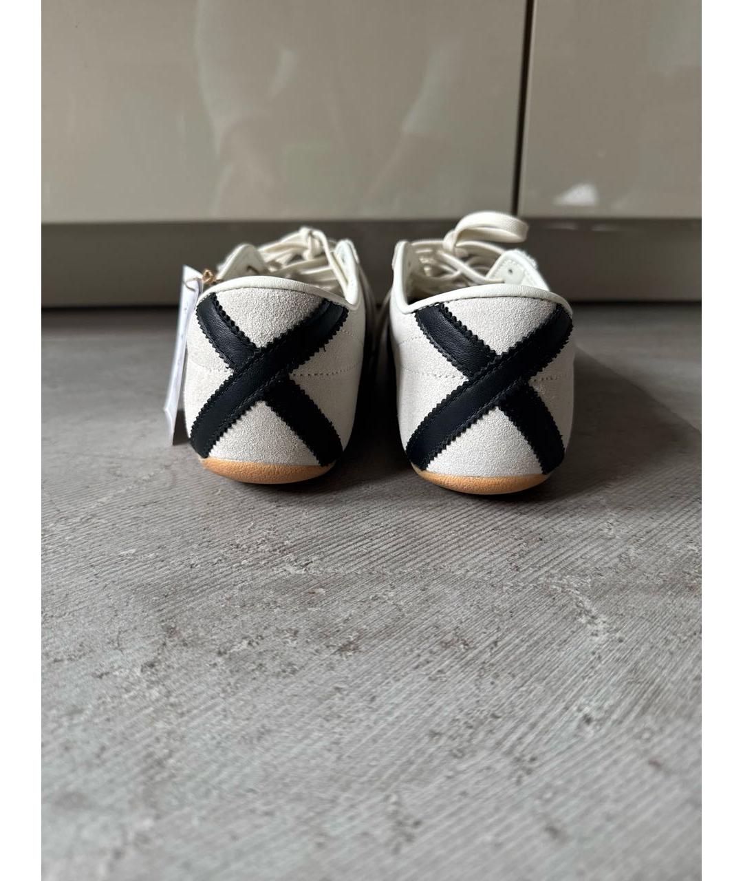 ADIDAS Бежевые кожаные кеды, фото 5