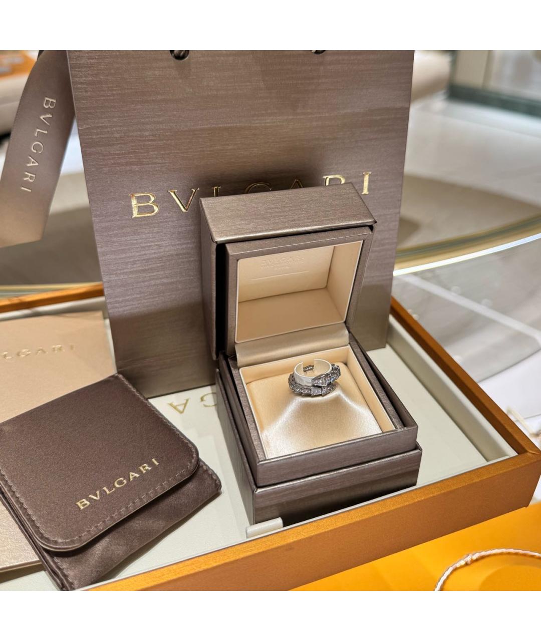 BVLGARI Кольцо из белого золота, фото 3