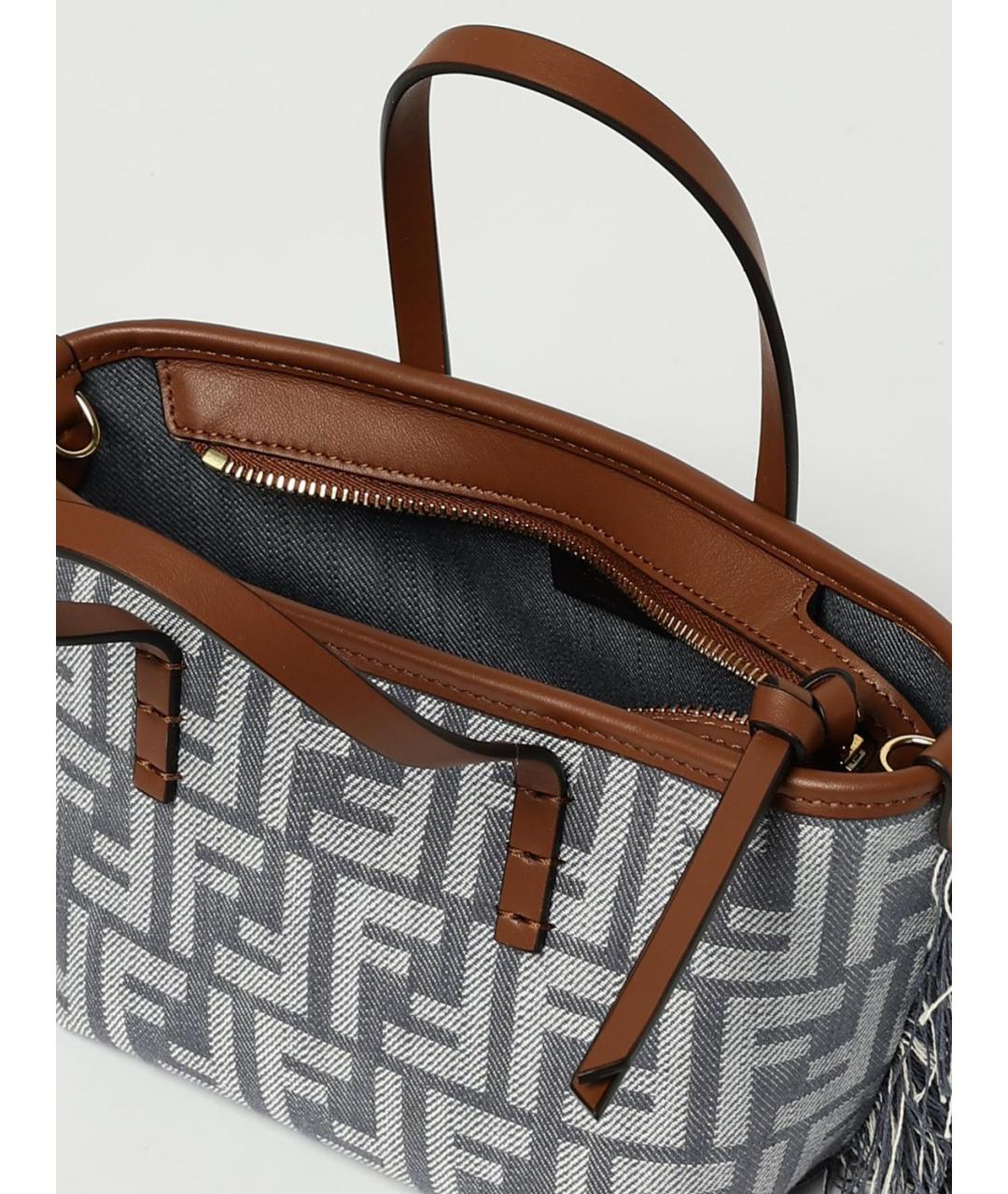 FENDI Синяя сумка через плечо, фото 4