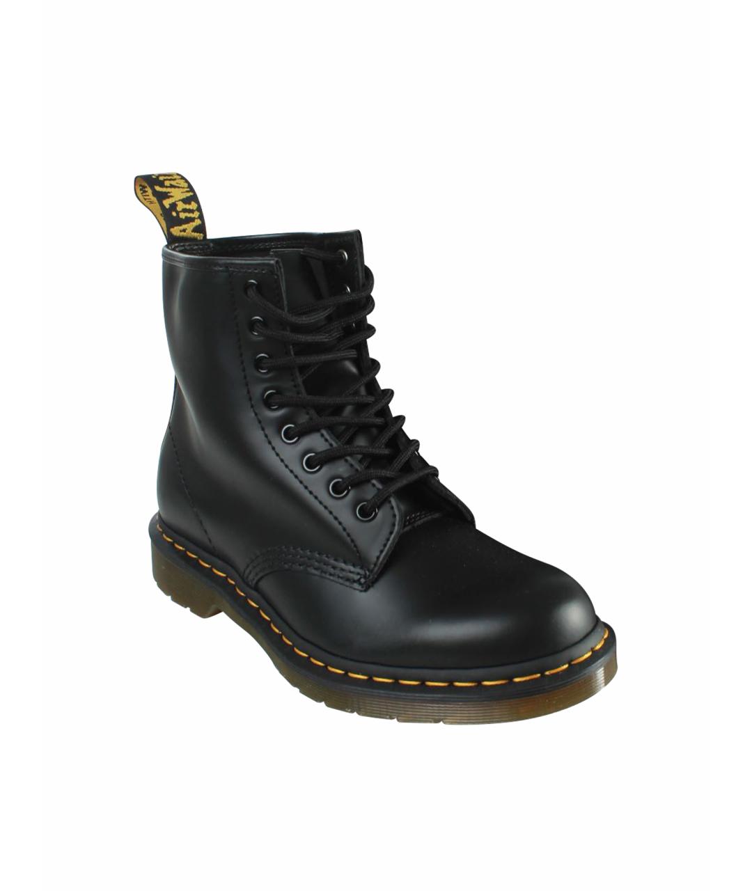 DR. MARTENS Черные кожаные ботинки, фото 1