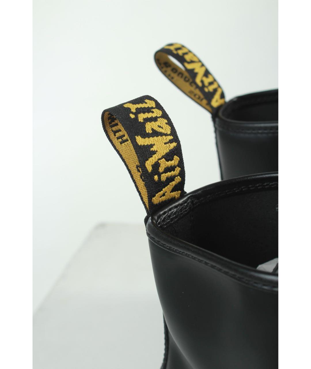DR. MARTENS Черные кожаные ботинки, фото 7