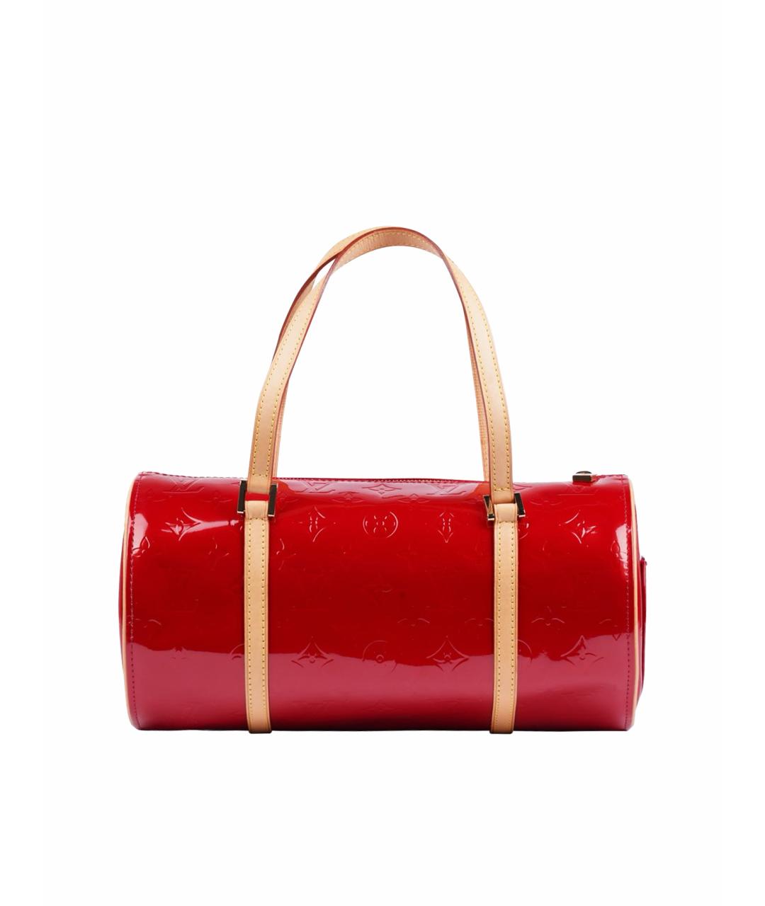 LOUIS VUITTON Красная сумка с короткими ручками из лакированной кожи, фото 1