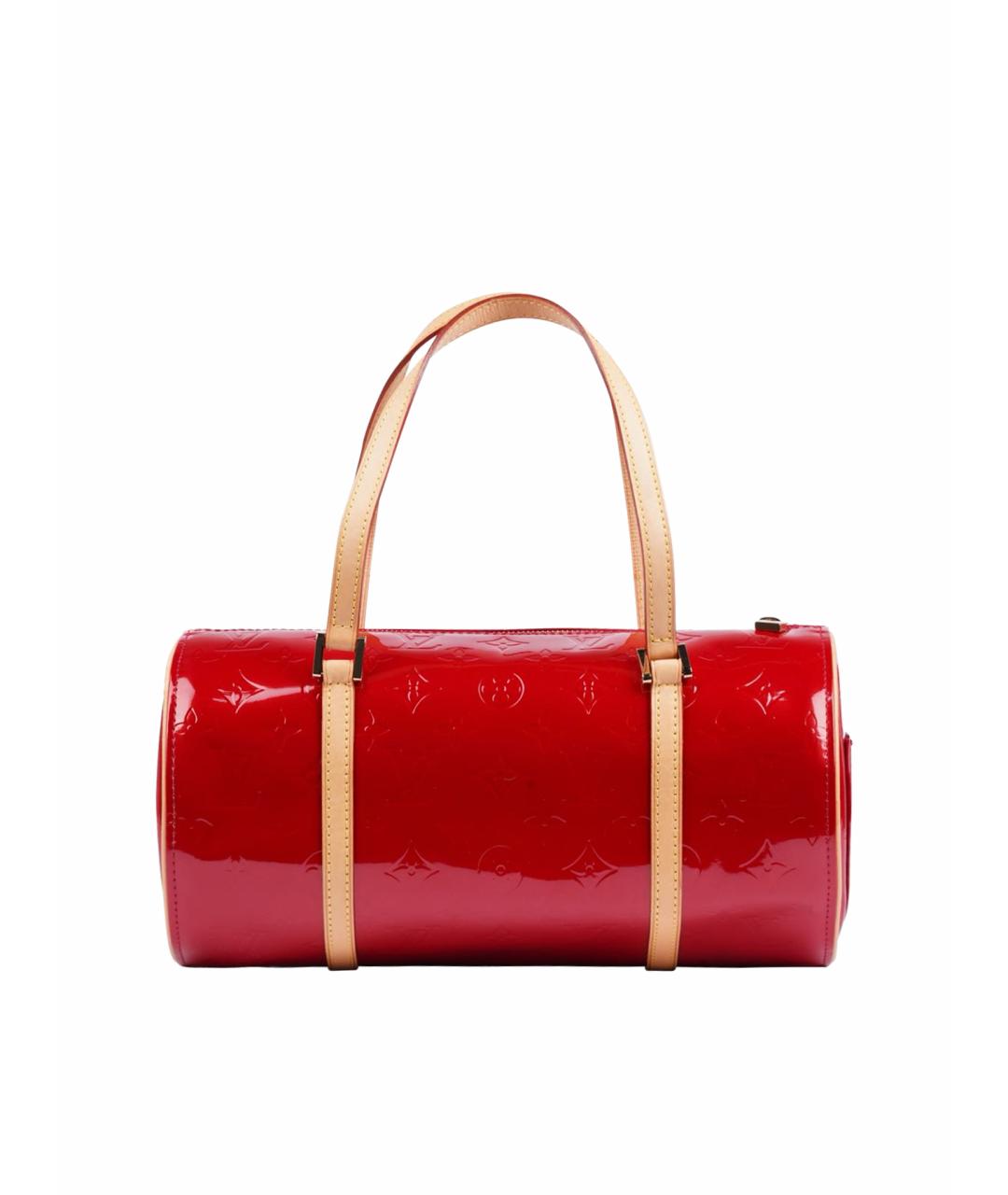 LOUIS VUITTON Красная сумка с короткими ручками из лакированной кожи, фото 1
