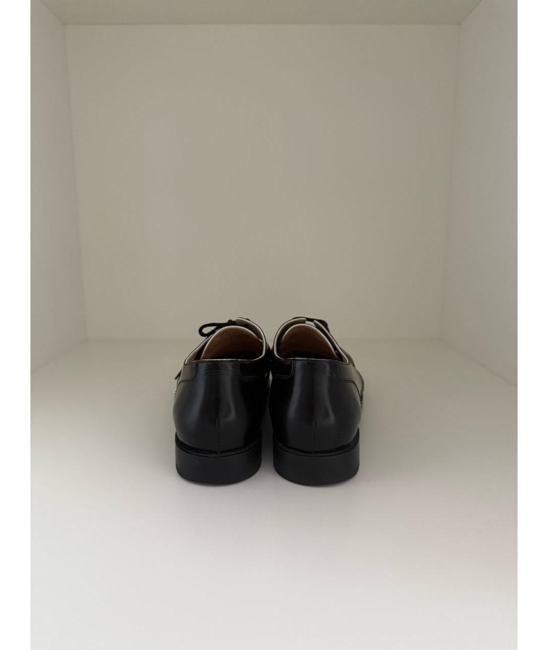 TOD'S Черные кожаные лоферы, фото 4