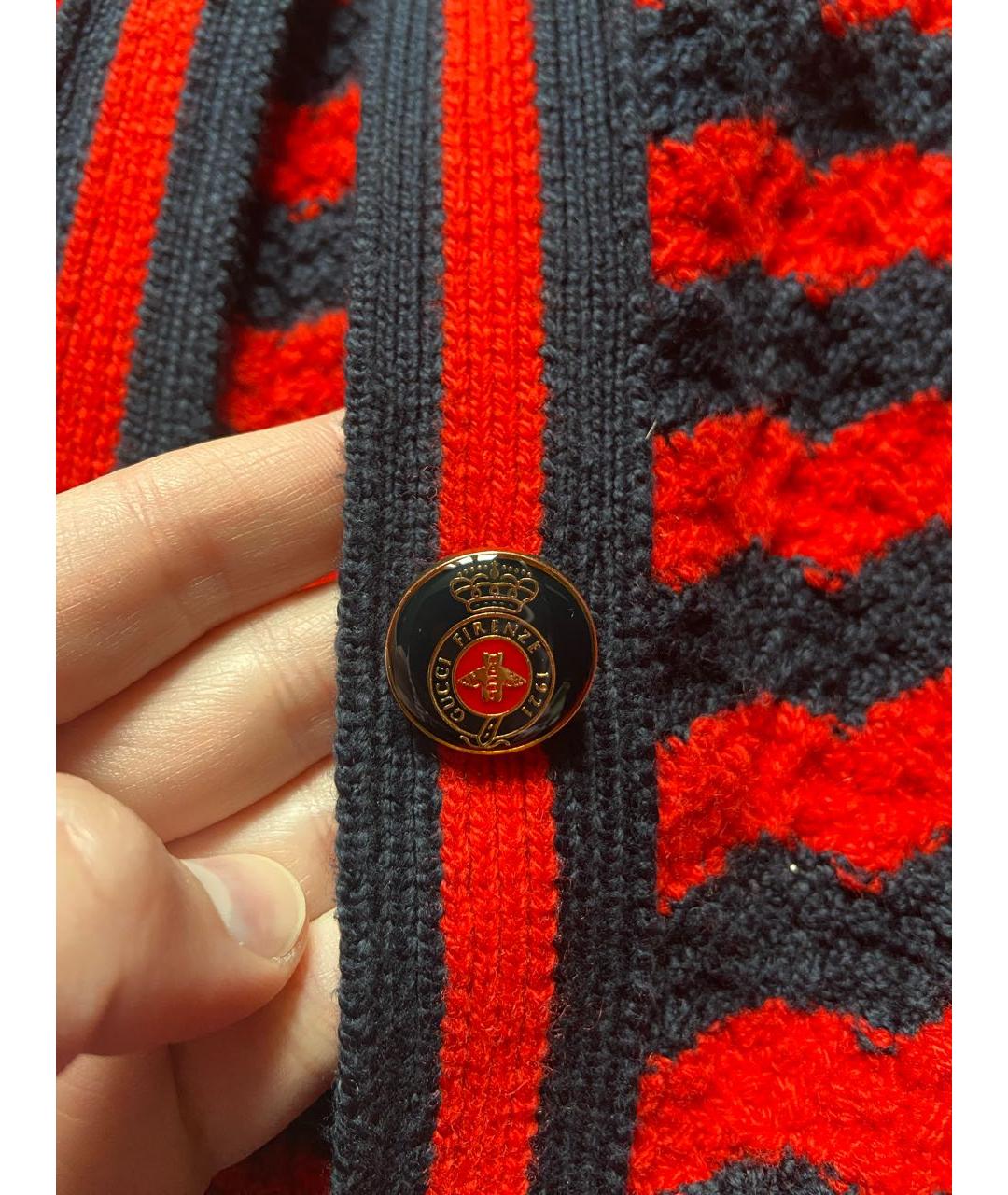 GUCCI Красный кардиган, фото 4