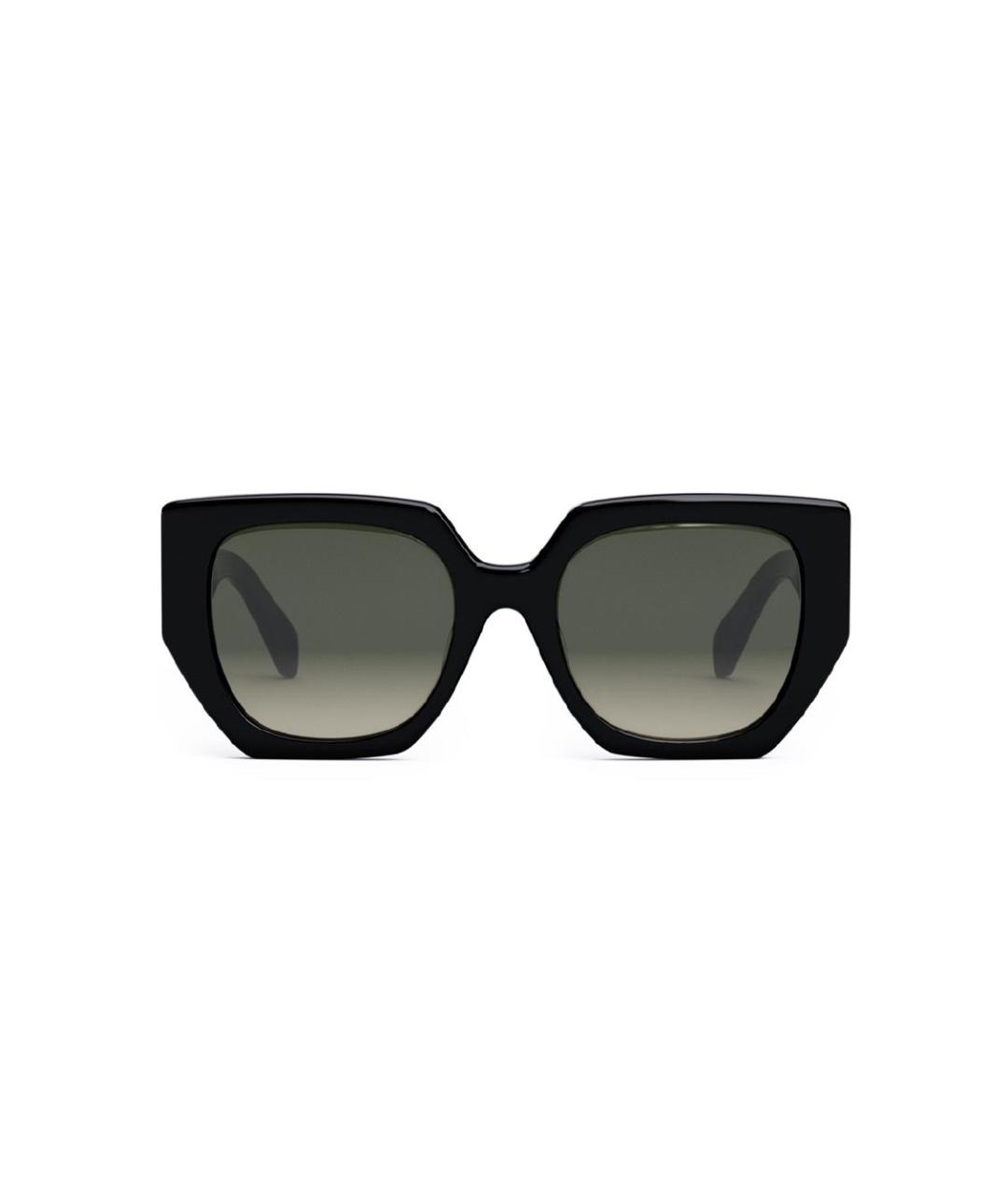 CELINE Черные пластиковые солнцезащитные очки, фото 10