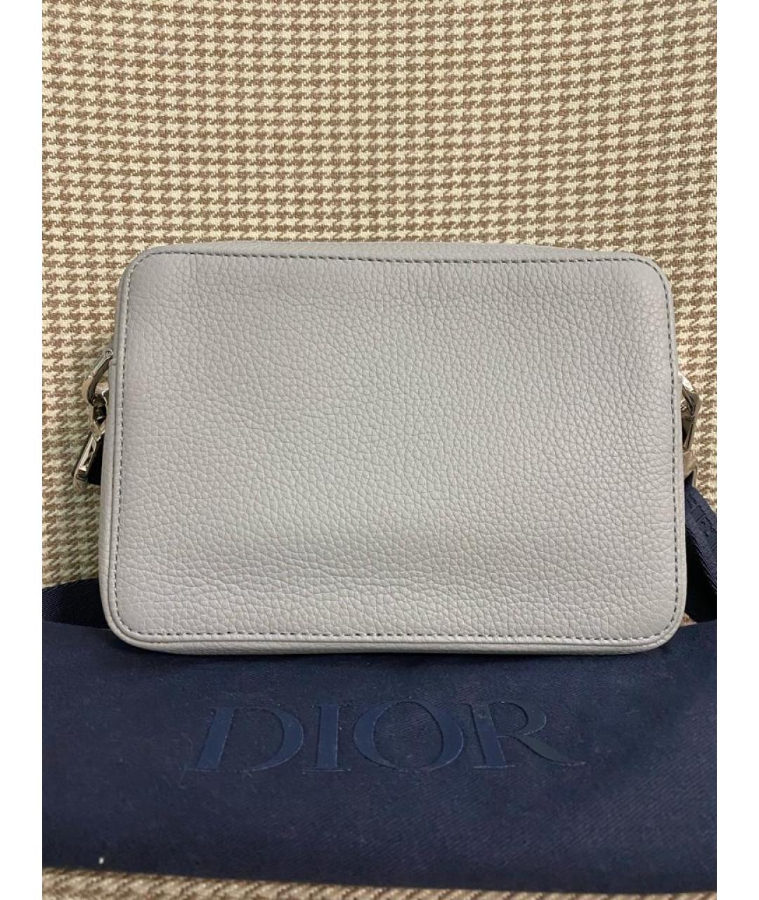 CHRISTIAN DIOR Бежевая кожаная сумка на плечо, фото 6