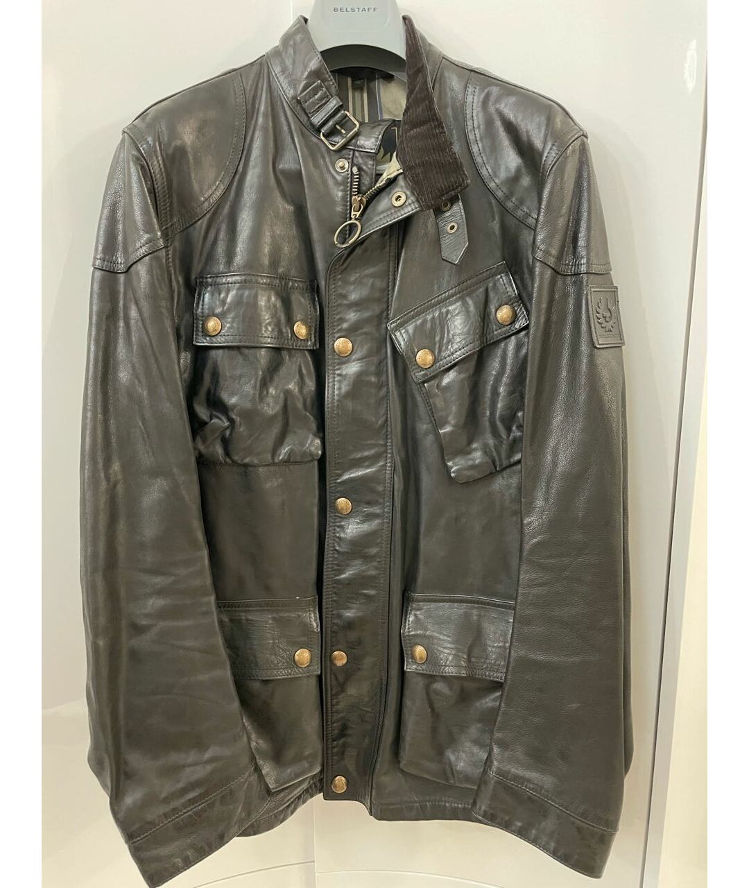BELSTAFF Черная кожаная куртка, фото 9