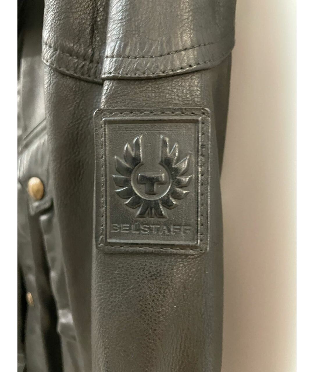 BELSTAFF Черная кожаная куртка, фото 3