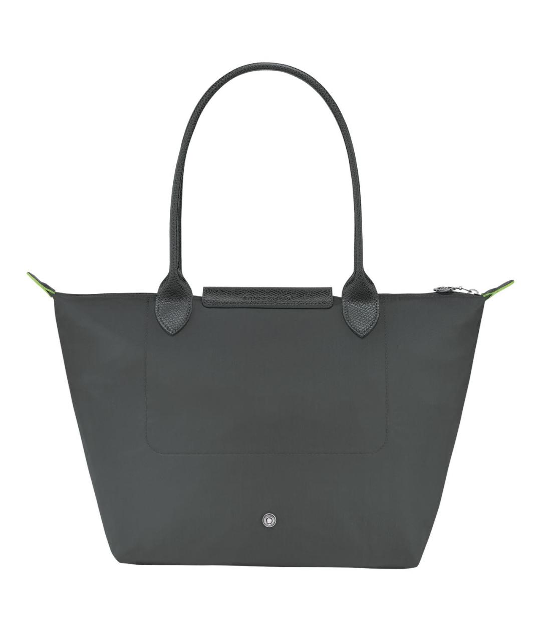 LONGCHAMP Серая кожаная сумка тоут, фото 3