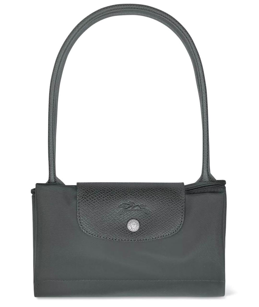 LONGCHAMP Серая кожаная сумка тоут, фото 5