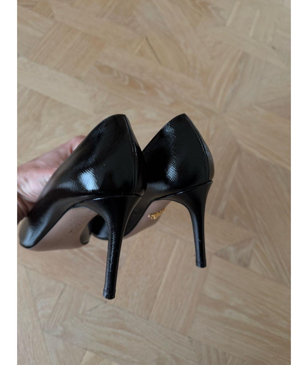 PRADA Черные туфли из лакированной кожи, фото 4