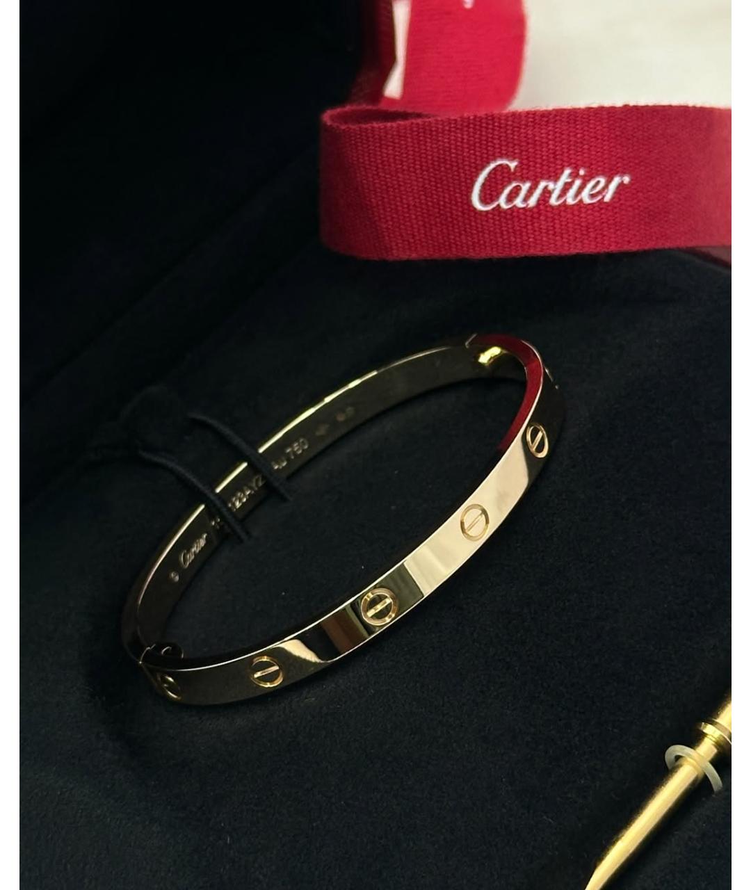 CARTIER Золотой браслет из желтого золота, фото 7