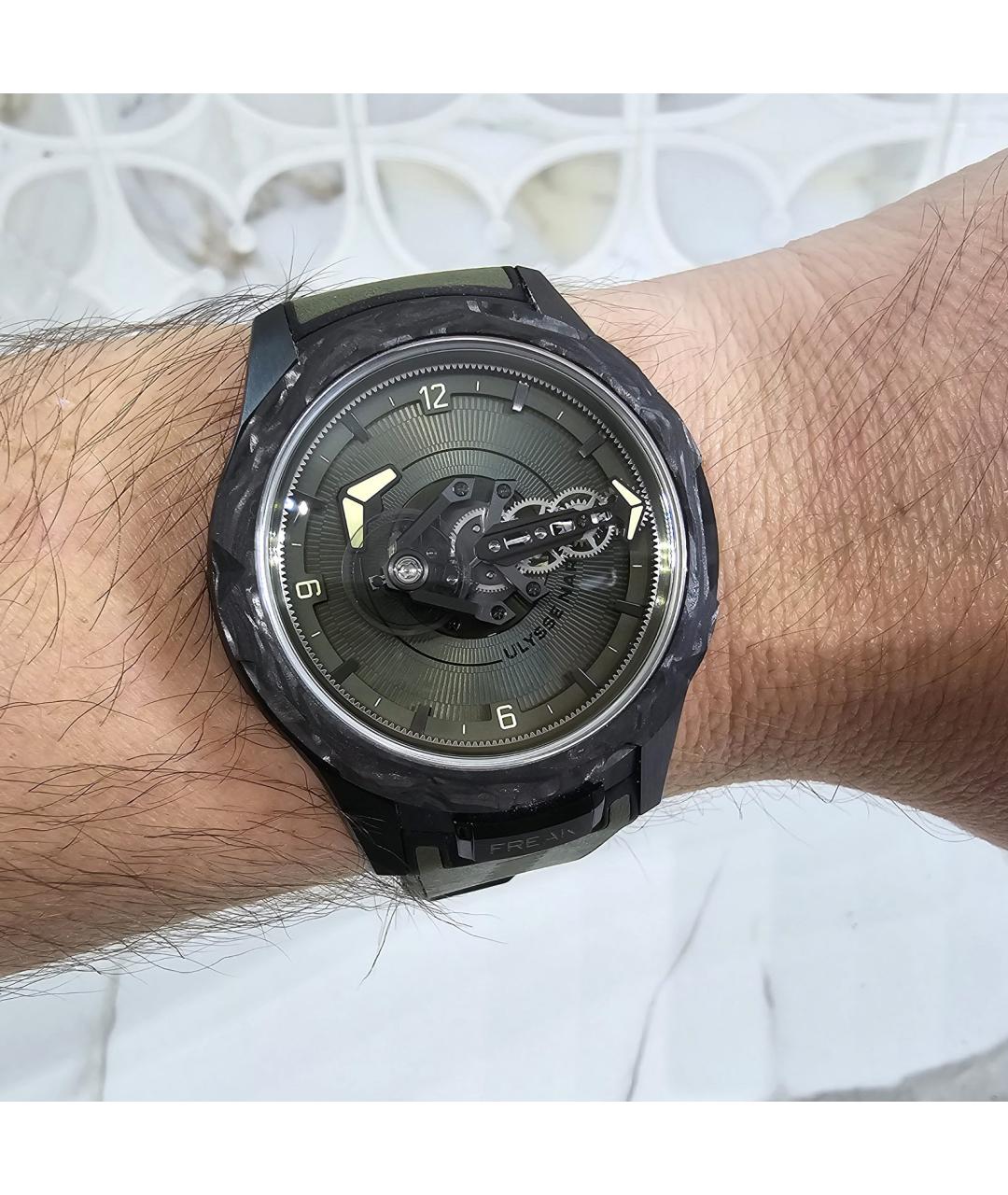 Ulysse Nardin Зеленые керамические часы, фото 6